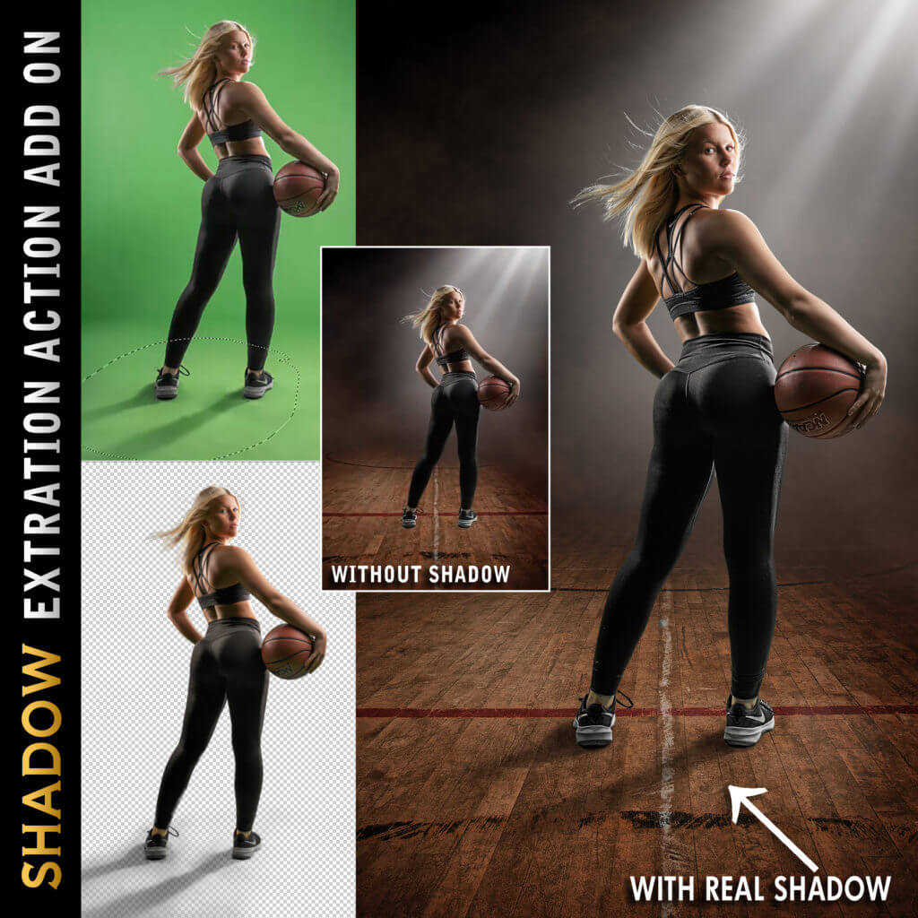 best green screen extraction action for compositing and digital backgrounds