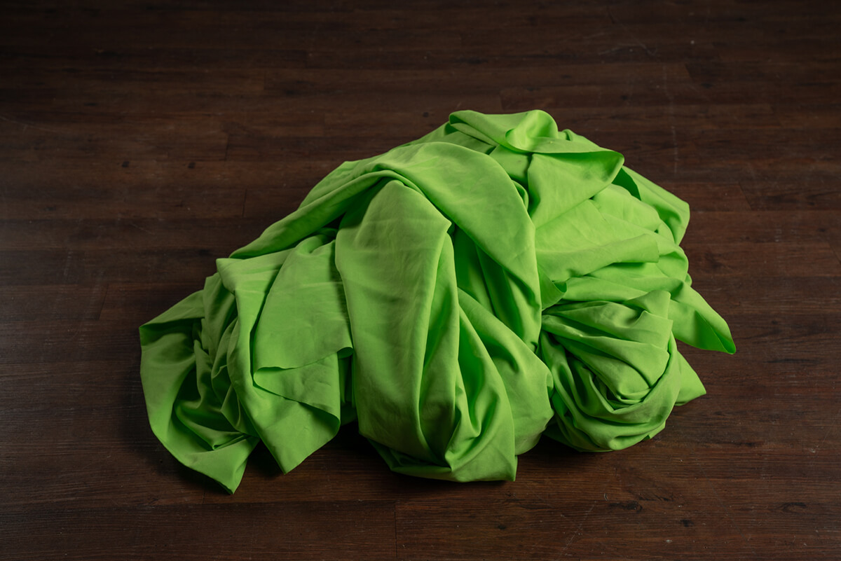 green screen fabric sample