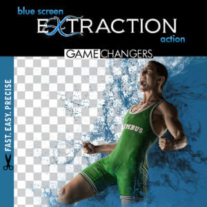 Blue Screen Extraction Action for Photoshop Fast Easy Quick Precise Background Removal