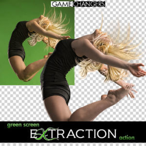 Green Screen Background Removal Extraction Action Photoshop Dance