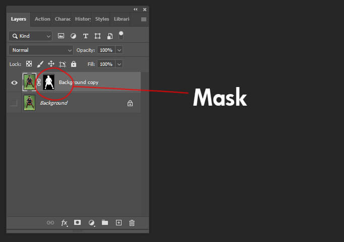 green screen extraction with photoshop mask