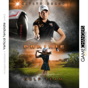 No Slogans Necessary 4 Vertical Template Golf - Photoshop Template Digital Background Game Changers Shirk Photography