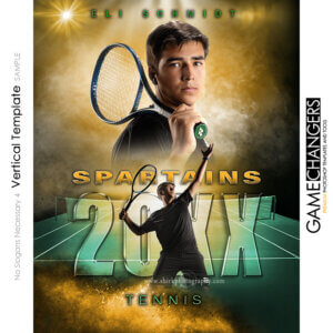No Slogans Necessary 4 Vertical Template Tennis - Photoshop Digital Background Game Changers Shirk Photography