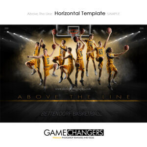 Sports team Poster Banner Creative Digital Background Photoshop Template Ideas Photographers Black Gold
