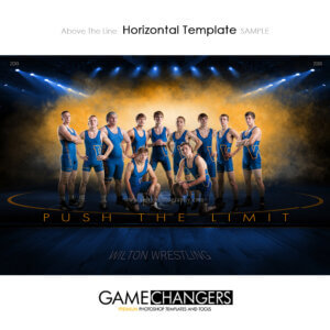 wrestling team Poster Banner Creative Digital Background Photoshop Template Ideas Photographers