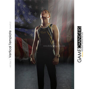 Gymnastics USA Sports Vertical Individual Poster Banner Creative Digital Background Photoshop Template Ideas Photographers