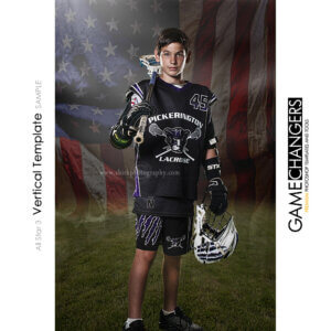 Lacrosse USA Sports Vertical Individual Poster Banner Creative Digital Background Photoshop Template Ideas Photographers