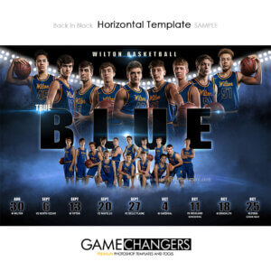 Basketball Photoshop Template Sports Team Poster Banner Creative Back In Black Digital Background Ideas Photographers