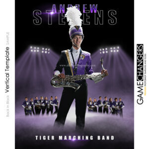 Marching Band Photoshop Template Sports Team Poster Banner Creative Back In Black Digital Background Ideas Photographers