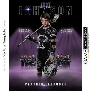 Lacrosse Photoshop Template Sports Team Poster Banner Creative Back In Black Digital Background Ideas Photographers