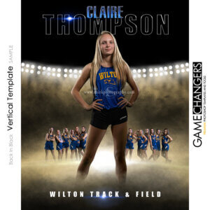 Track Cross Country Photoshop Template Sports Team Poster Banner Creative Back In Black Digital Background Ideas Photographers