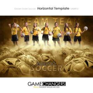 Soccer Football Sports Team Poster Banner Horizontal Creative Dream Fog Digital Background Photoshop Template Ideas Photographers