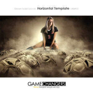 Soccer Football Sports Team Poster Banner Horizontal Creative Dream Fog Digital Background Photoshop Template Ideas Photographers
