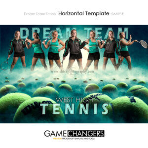 Tennis Sports Team Poster Banner Creative Dream Horizontal Fog Digital Background Photoshop Template Ideas Photographers
