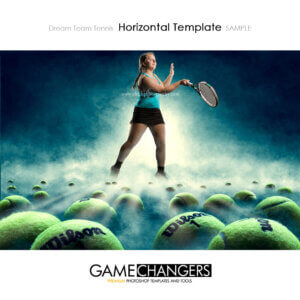 Tennis Sports Team Poster Banner Creative Dream Horizontal Fog Digital Background Photoshop Template Ideas Photographers