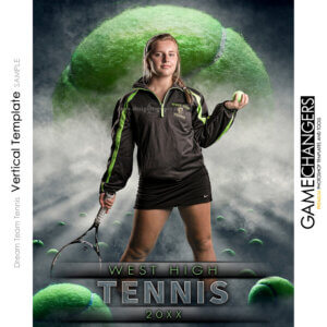 Tennis Sports Team Poster Banner Creative Horizontal Dream Fog Digital Background Photoshop Template Ideas Photographers