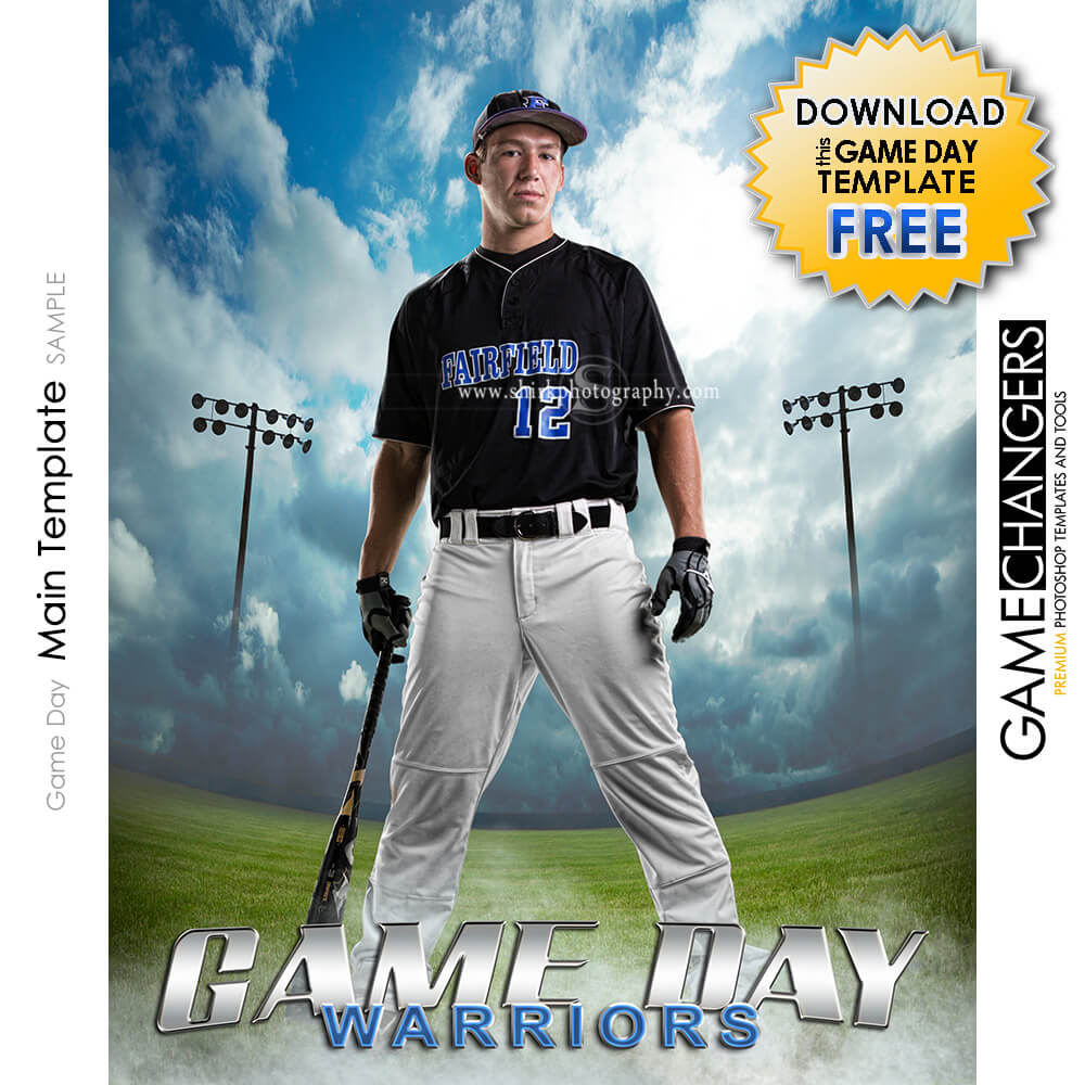 baseball photoshop template