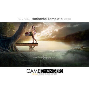 Fishing Lake Photoshop Template Sports Team Poster Banner Creative Digital Background Ideas Photographers