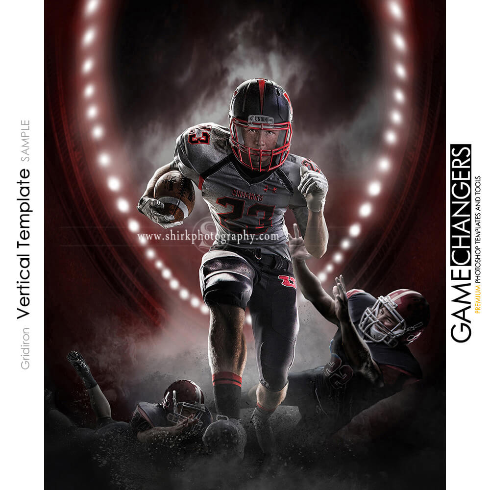 Football Digital Backdrop LIGHTNING FOOTBALL CREATOR Pack 