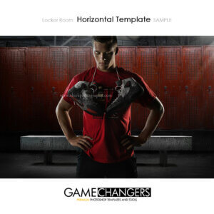 Wrestling Sports Senior Portrait Creative Locker Room Lockers Inspirational Digital Background Photoshop Template Composite Ideas Photographers