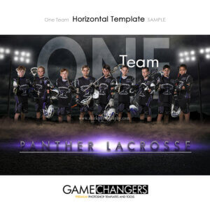 Lacrosse Photoshop Template Sports Team Poster Banner Horizontal Creative Field Lights Summer Digital Background Ideas Photographers