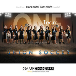 Soccer Photoshop Template Sports Team Poster Banner Horizontal Creative Field Lights Summer Digital Background Ideas Photographers