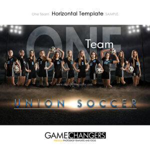 Soccer Photoshop Template Sports Team Poster Banner Horizontal Creative Field Lights Summer Digital Background Ideas Photographers