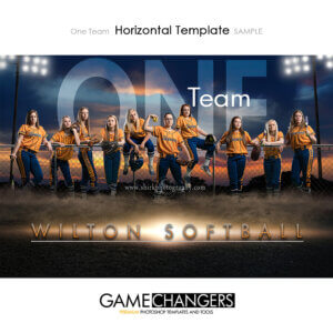 Softball Photoshop Template Sports Team Poster Banner Horizontal Creative Field Lights Summer Digital Background Ideas Photographers