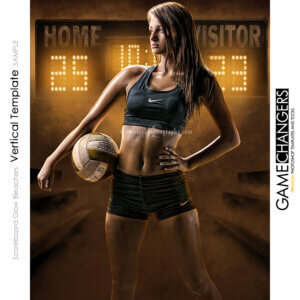 volleyball team poster banner for photoshop