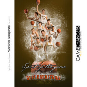 Spirit of the Game Basketball Digital Photoshop Background