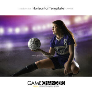 a soccer stadium with lights Sports Individual Poster Banner Creative Digital Background Photoshop Template Ideas Photographers