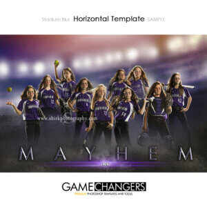 a softball diamond with lights Sports team Poster Banner Creative Digital Background Photoshop Template Ideas Photographers