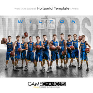 basketball team poster photoshop template with basketball court