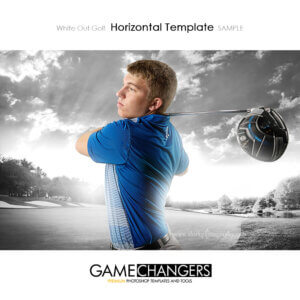 golf senior photoshop template picture