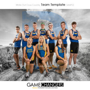 cross country team photoshop digital background white out