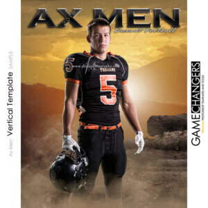 Football timber woods Photoshop Template Sports Team Poster Banner Creative Digital Background Ideas Photographers