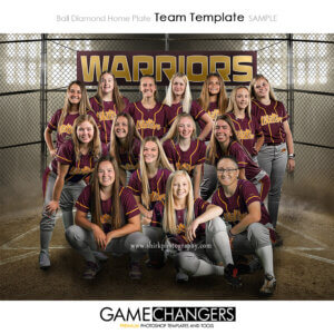 Ball Diamond Home Plate baseball softball Team Photoshop Template Digital Background Sports Game Changers Shirk Photography