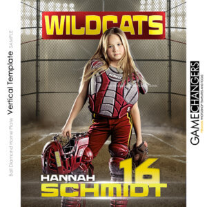 Ball Diamond Home Plate baseball softball Vertical Individual Photoshop Template Digital Background Sports Game Changers Shirk Photography