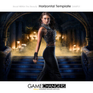 Castle Archway prom dance Sports Team Photoshop Template: Digital Background for Photographers