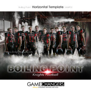 Smoke Fog Grunge Texture Reflection football Team Photoshop Template: Digital Background for Photographers
