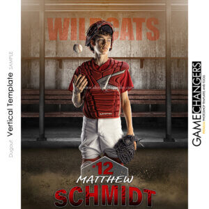 Dugout baseball softball Main Photoshop Template Digital Background Sports Game Changers Shirk Photography