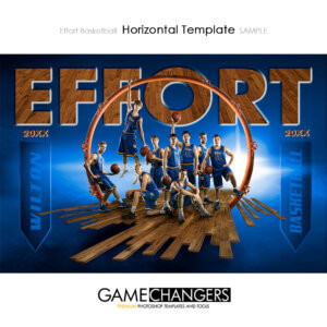 Basketball : Effort Photoshop Template for Photographers