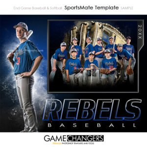 Baseball Photoshop Template Sports Team Poster Banner Creative End Game Golden Glove Digital Background Ideas Photographers
