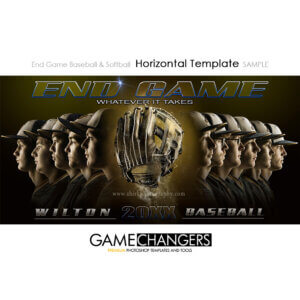Baseball Softball Photoshop Template Sports Horizontal Team Poster Banner Creative End Game Golden Glove Digital Background Ideas Photographers