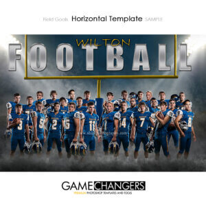 Football Photoshop Template Horizontal Sports Team Poster Banner Creative Field Goals Digital Background Ideas Photographers