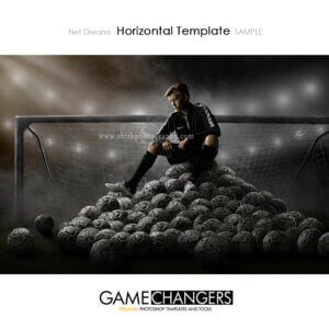Net Dreams Main Horizontal Photoshop Template Soccer individual digital background