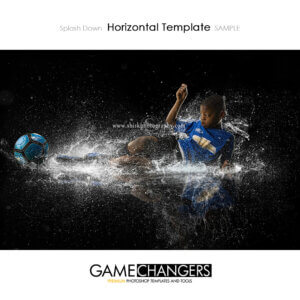 Splash Down Main Template Soccer Creative Team Sports Poster Template Shirk Photography