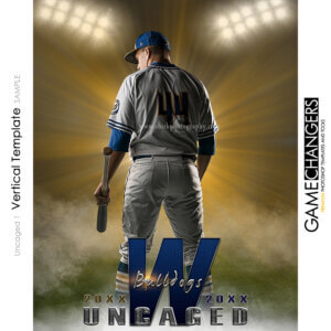 baseball individual uncaged Photoshop Template Sports Team Poster Banner Creative Digital Background Ideas Photographers