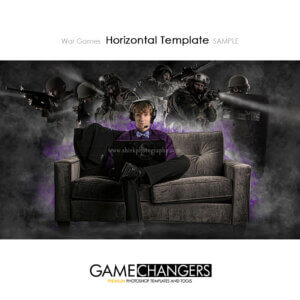 Computer Gamer Senior Portrait Creative Video Game War Soldiers Call Duty Digital Background Photoshop Template Composite Ideas Photographers