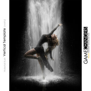 dance Waterfall rush individual Photoshop Template Digital Background for Photographers